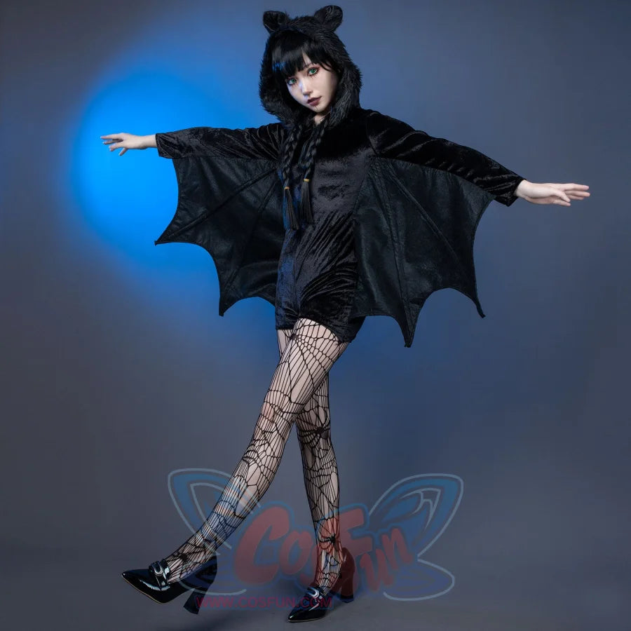 Black Vampire Bat Cosplay Costume Masquerade Woman Black Evil Horror -  cosfun
