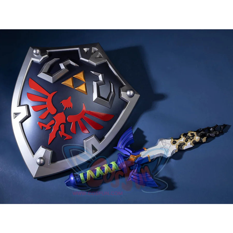 The Legend of Zelda: Tears of the Kingdom Link Hylian Shield+Master Sword  Cosplay Props - cosfun