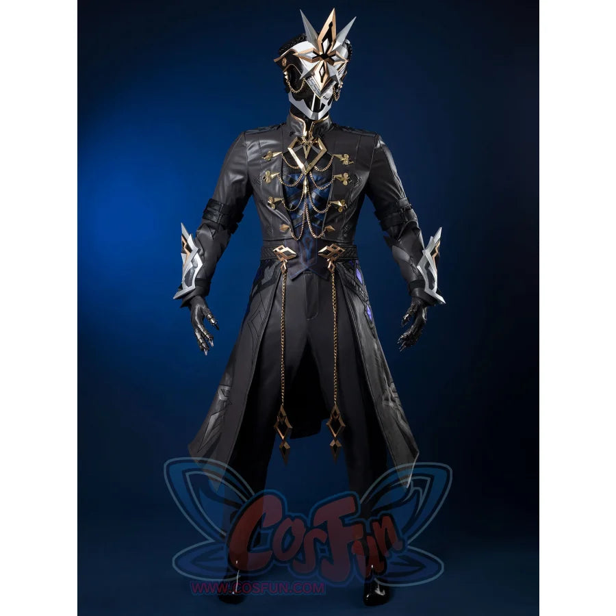 Genshin Impact Fatui Harbinger The Captain Il Capitano Cosplay Costume C09227 AAA Costumes