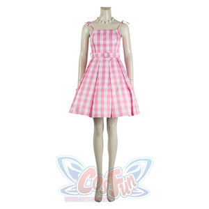 2023 Barbie Movie Plaid Dress Cosplay Costume C08320 Costumes