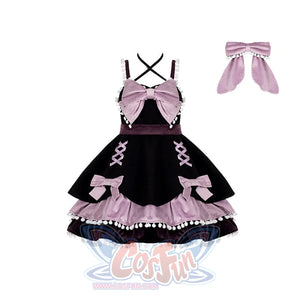 Winter Woolen Bow Sweet and Lovely Lolita Dress - cosfun