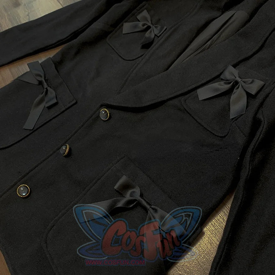 Daily Elegant Winter Lolita Woolen Houndstooth Skirt Sets