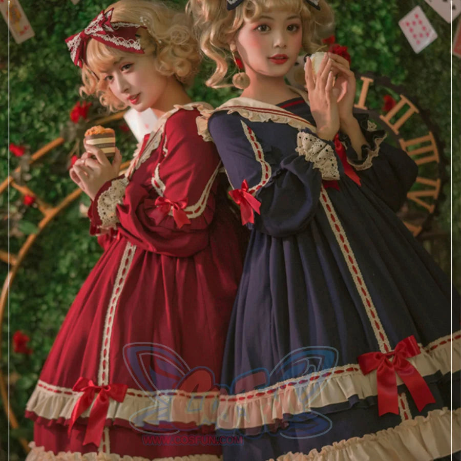 Royal Vintage Princess Lolita Long Sleeve Dress S22771