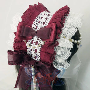 Original Lovely Pearl Lolita Lace Hairband - cosfun