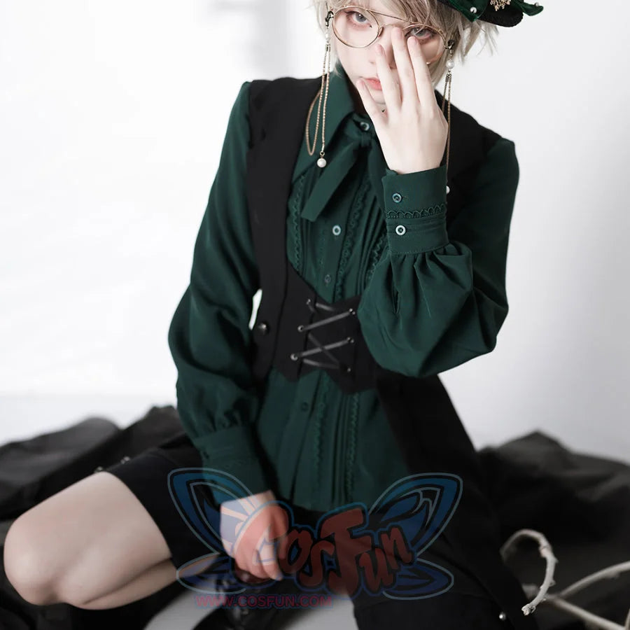 PRE-SALE Medieval Retro Dark Handsome Lolita Long Vest - cosfun