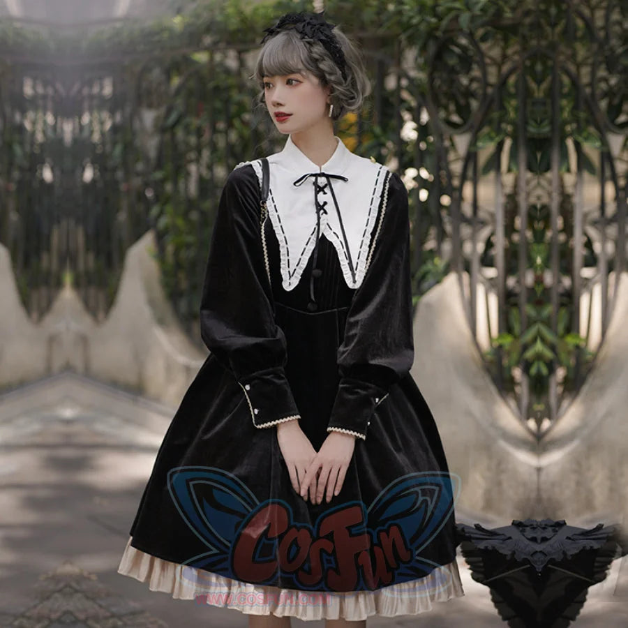 Elegant Autumn Winter Lolita Long-sleeved Dress