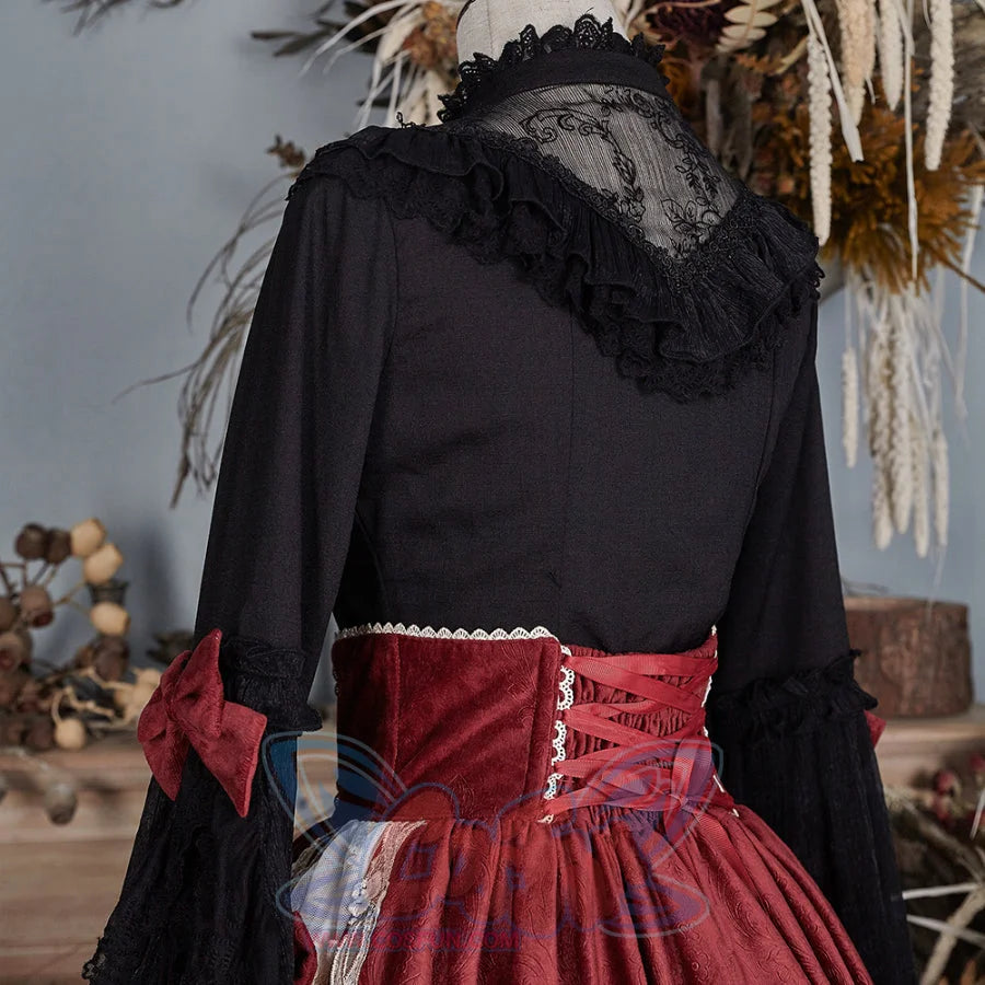 Elizabeth Elegant and Vintage Lolita Long Sleeve Shirt - cosfun