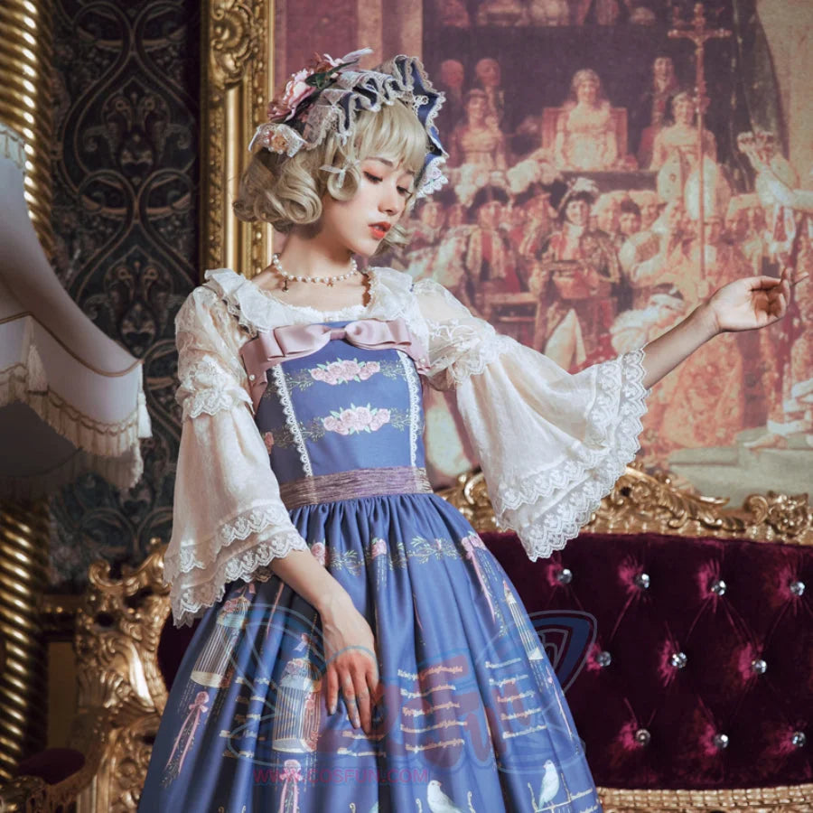 The Poem of Roses Elegant Lolita Short Sleeve Shirt - cosfun