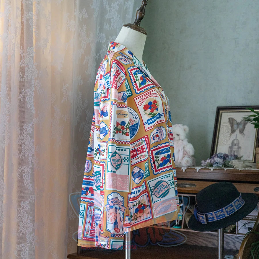 American Style Vintage Daily Lolita Printed Shirt - cosfun