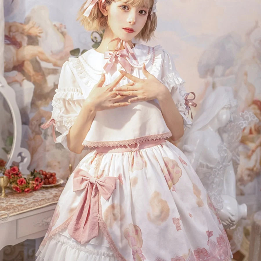 Summer Daily Lovely Lolita Short Skirt Sets Skirt / S