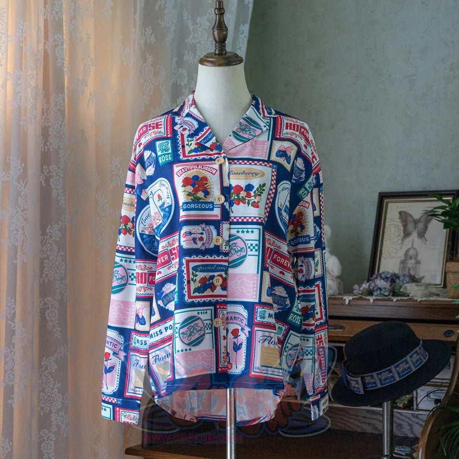 American Style Vintage Daily Lolita Printed Shirt - cosfun