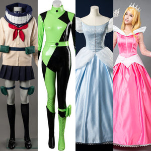【USA ONLY CLEARANCE 103 WOMEN SIZE】Izuku Koko Cinderella Aurora Cosplay Costumes
