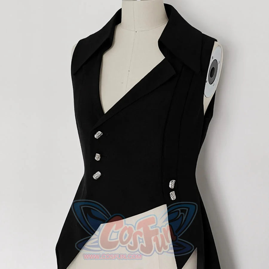 PRE-SALE Medieval Vintage Little Prince Irregular Long Vest S22494 S / Woman / Black