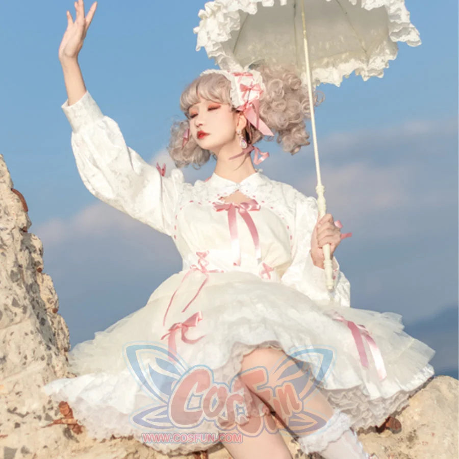 Autumn Multi-layer Lolita Long Sleeve Dress - cosfun Autumn Multi-layer Lolita Long Sleeve Dress - cosfun