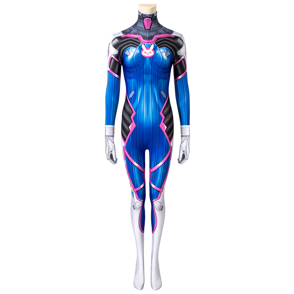 Overwatch D.Va Hana Song Cosplay Costume Jumpsuit C00022