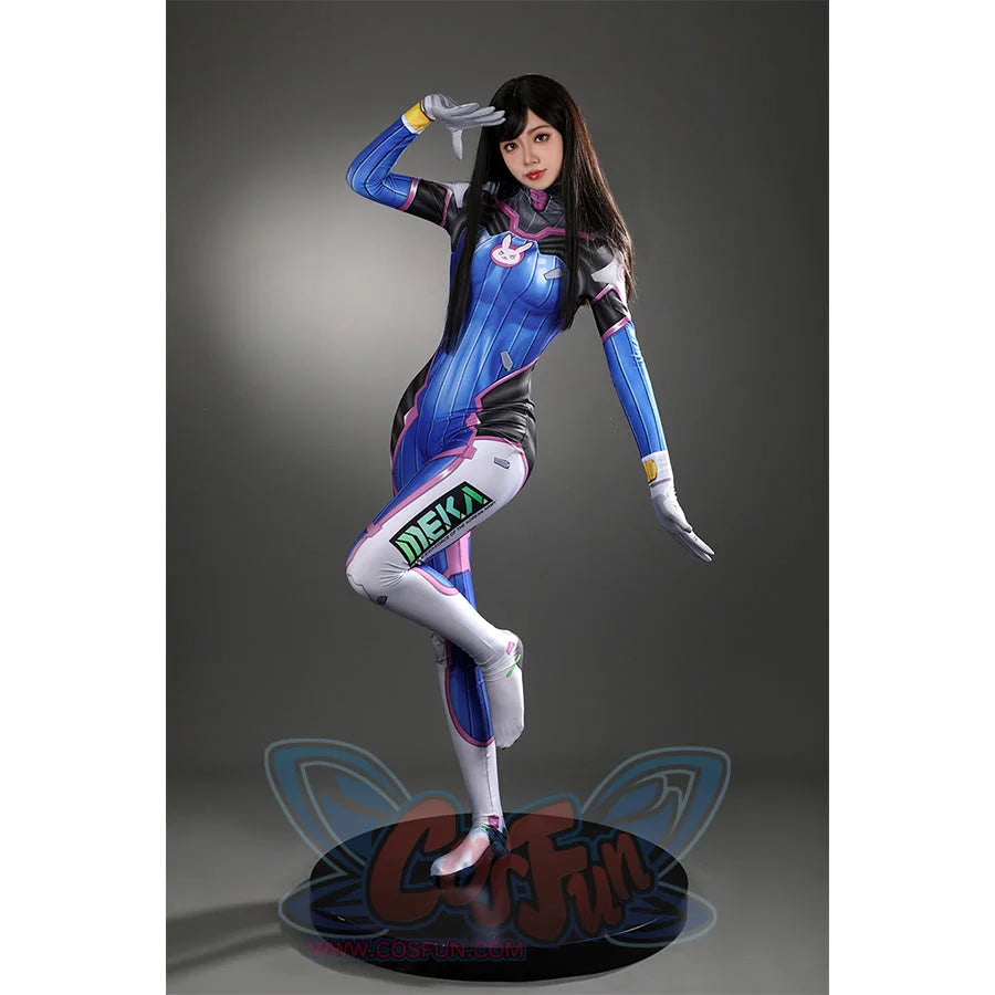 Overwatch D.va Hana Song Cosplay Costume Jumpsuit C00022 Costumes