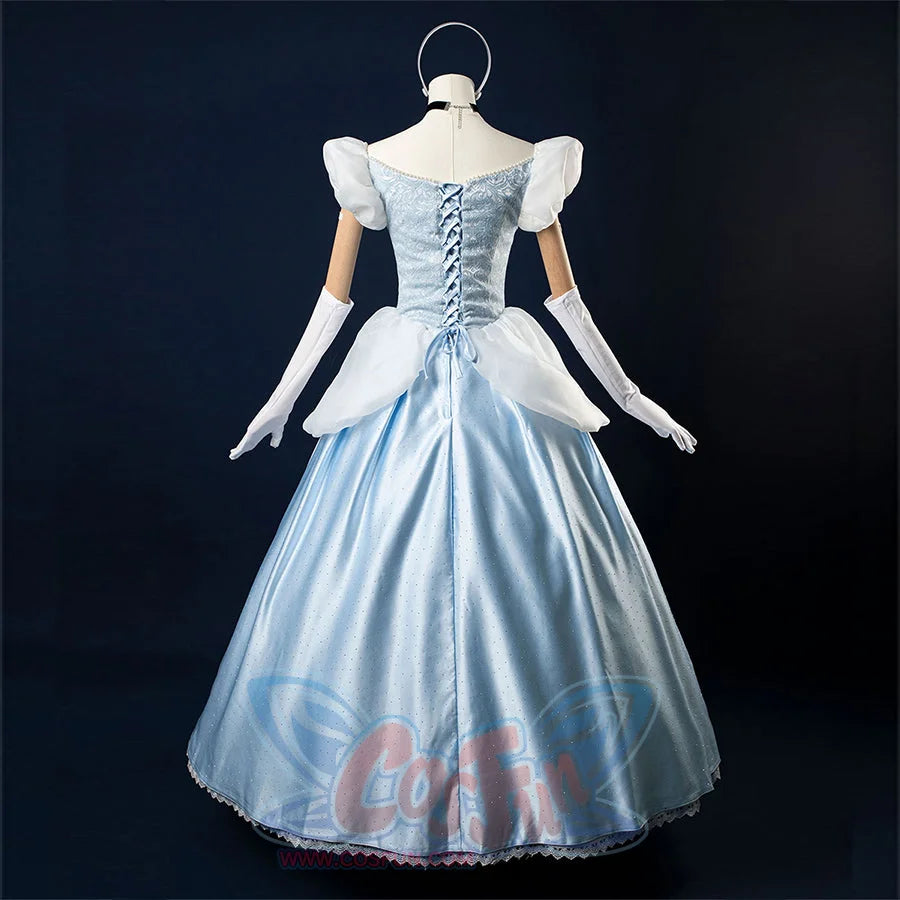 【READY TO SHIP】Cinderella Cosplay Costume Princess Dress Fairy Tale Ball Gown N08290 Costumes