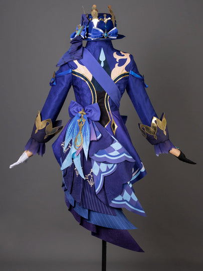 Genshin Impact Black Furina Hydro Archon Cosplay Costume C08739E  B