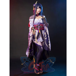 Genshin Impact Raiden Shogun Beelzebul Cosplay Costume C01054 Costumes