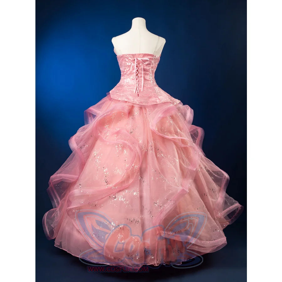 Formal Dress Cosplay Costume Dreamy Pink Strapless Ball Gown FY0144 Costumes