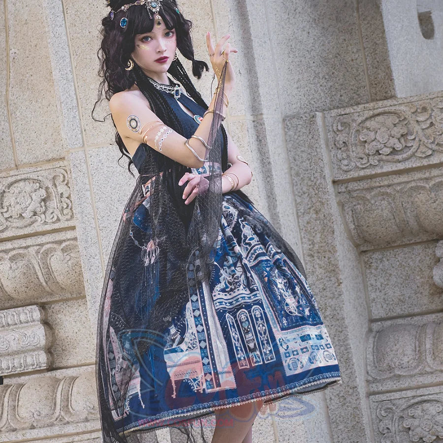 Egypt Style Lolita Backless Neck Dress