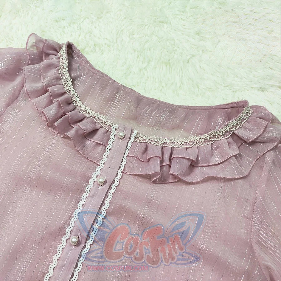 Elegant Lolita Lace Long Sleeve Sunscreen Shirt - cosfun