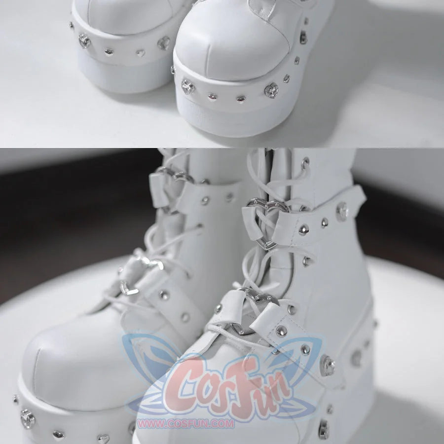 Original Spice Girl Lolita Round Toe Thick Soled Boots