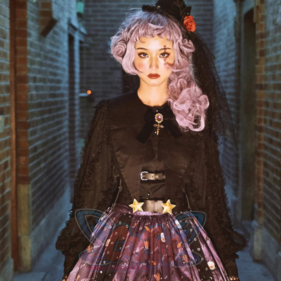 Halloween Gothic Lolita Long Sleeve Shirt S22701