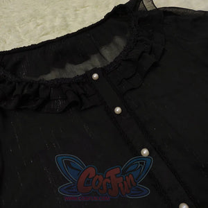 Elegant Lolita Lace Long Sleeve Sunscreen Shirt - cosfun