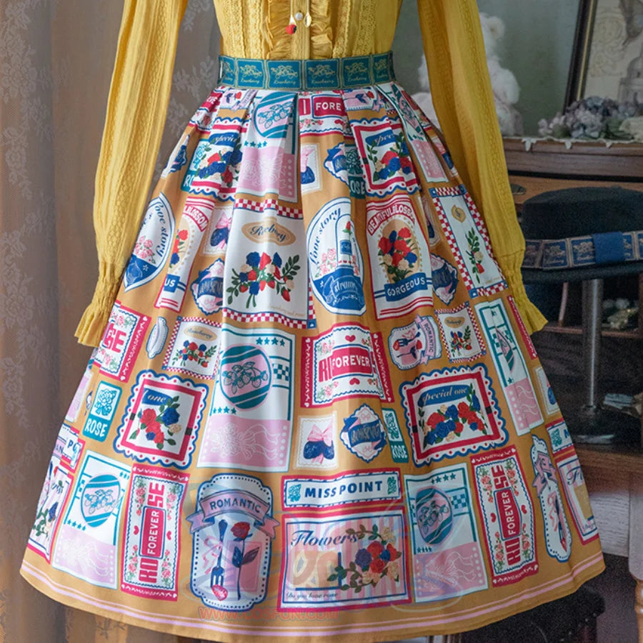 American Style Vintage Daily Lolita Skirt - cosfun