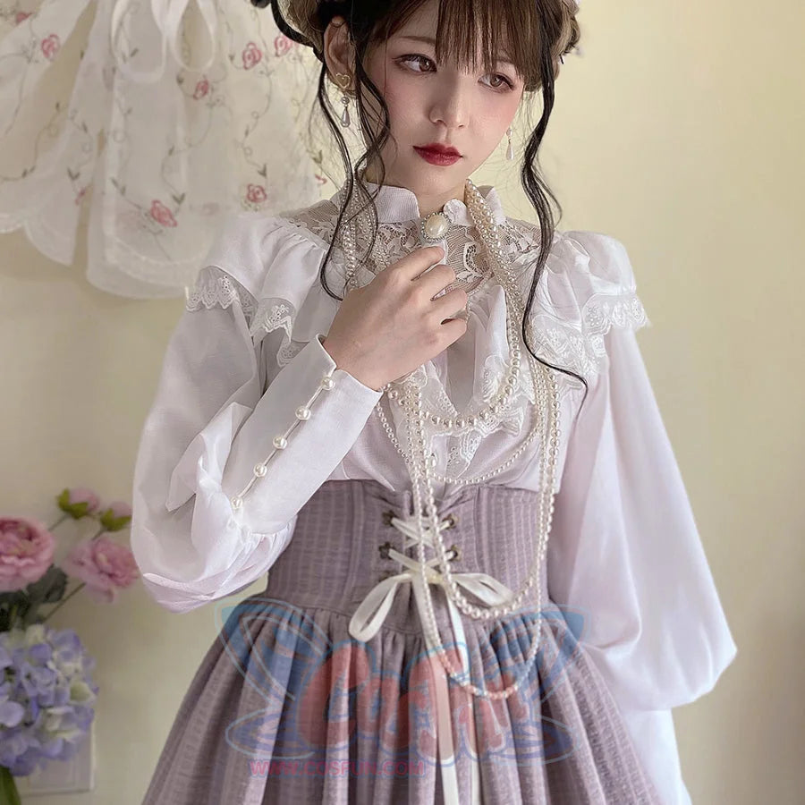 Edward Style Vintage and Classic Long-sleeved Shirt - cosfun