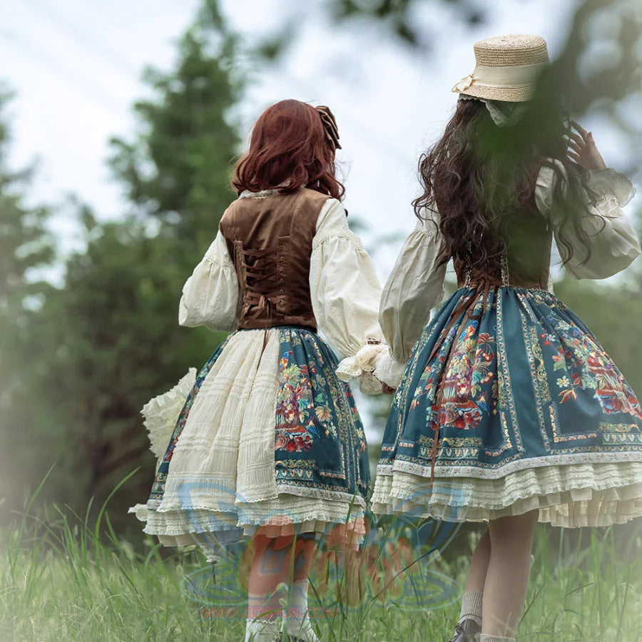 Bavaria Style Elegant Lolita Short Skirt