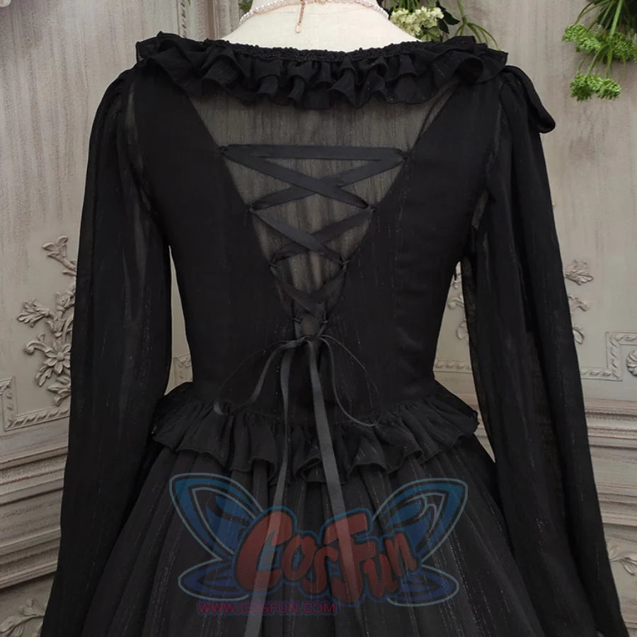 Elegant Lolita Lace Long Sleeve Sunscreen Shirt - cosfun