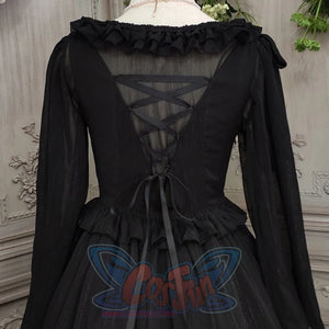 Elegant Lolita Lace Long Sleeve Sunscreen Shirt - cosfun