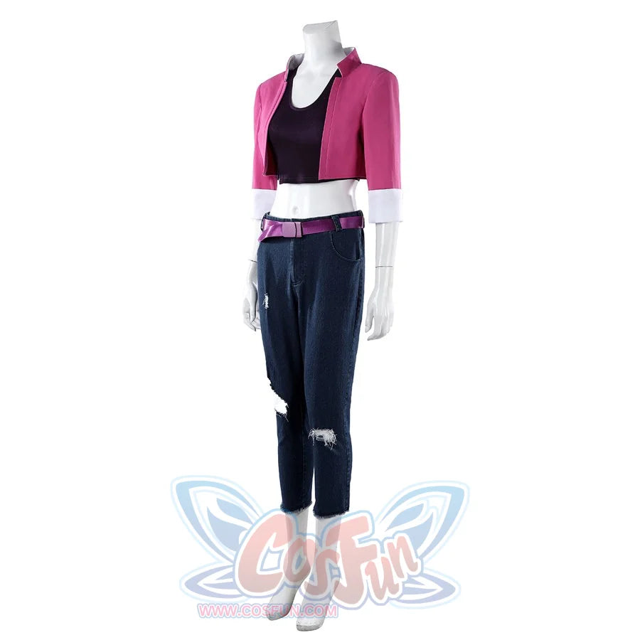 Fantastic Four Invisible Woman Susan Storm Cosplay Costume N09953