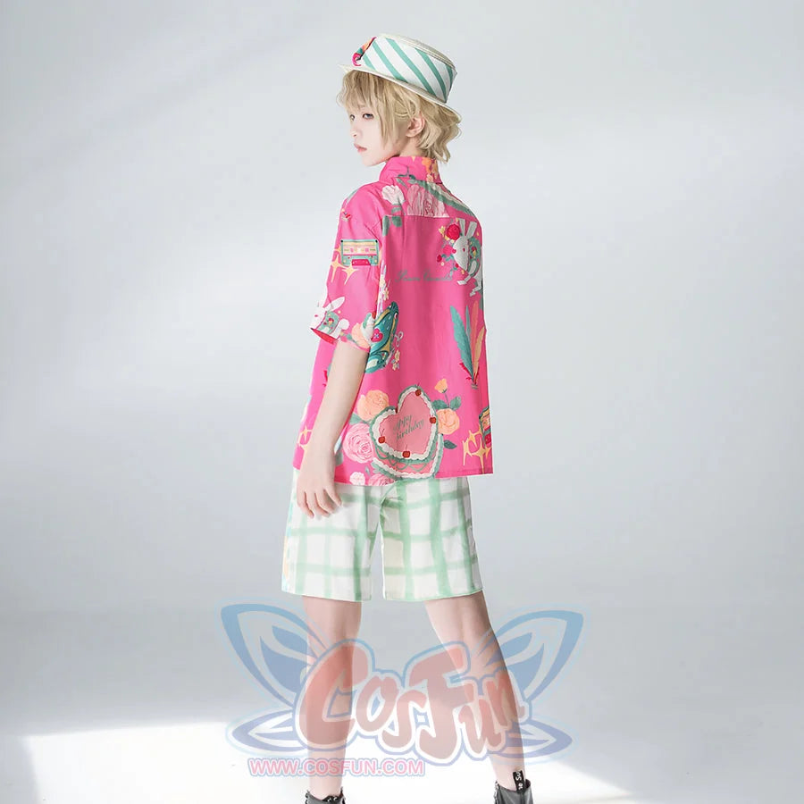 Summer Daily Vintage Loose Lolita Printed Shirt and Shorts