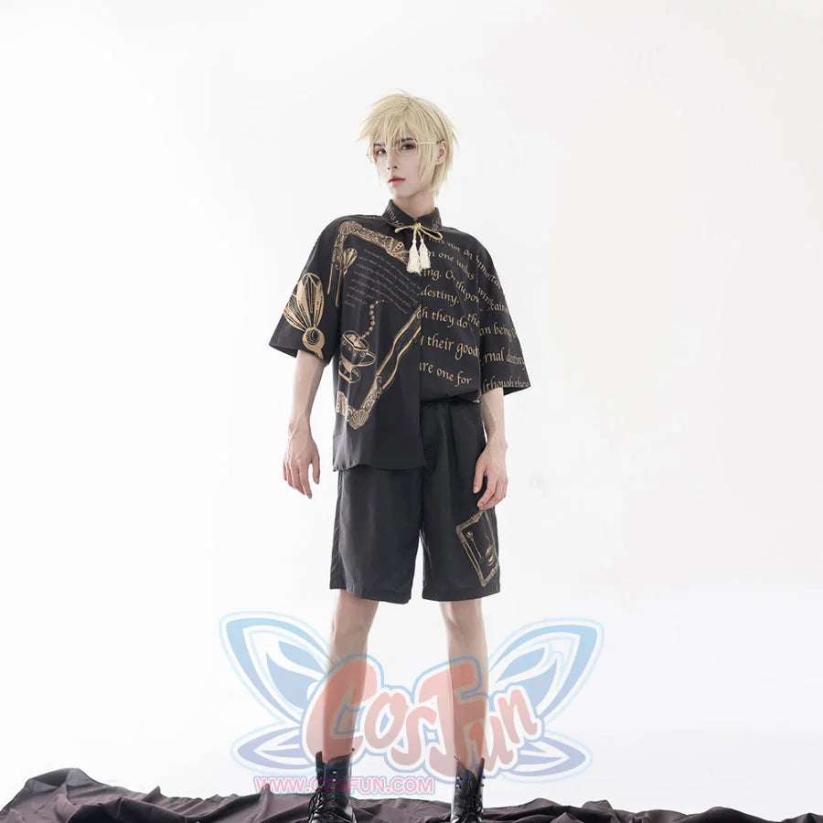 Summer Little Prince Loose Printed Lolita Short Sleeve Shirt