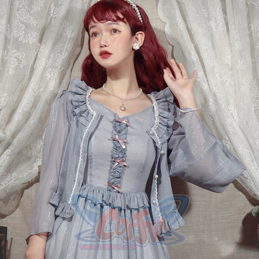 Elegant Lolita Lace Long Sleeve Sunscreen Shirt - cosfun