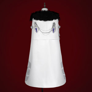 Genshin Impact Fatui Harbinger Rooster Pulcinella Cape Cosplay Costume C07579  A