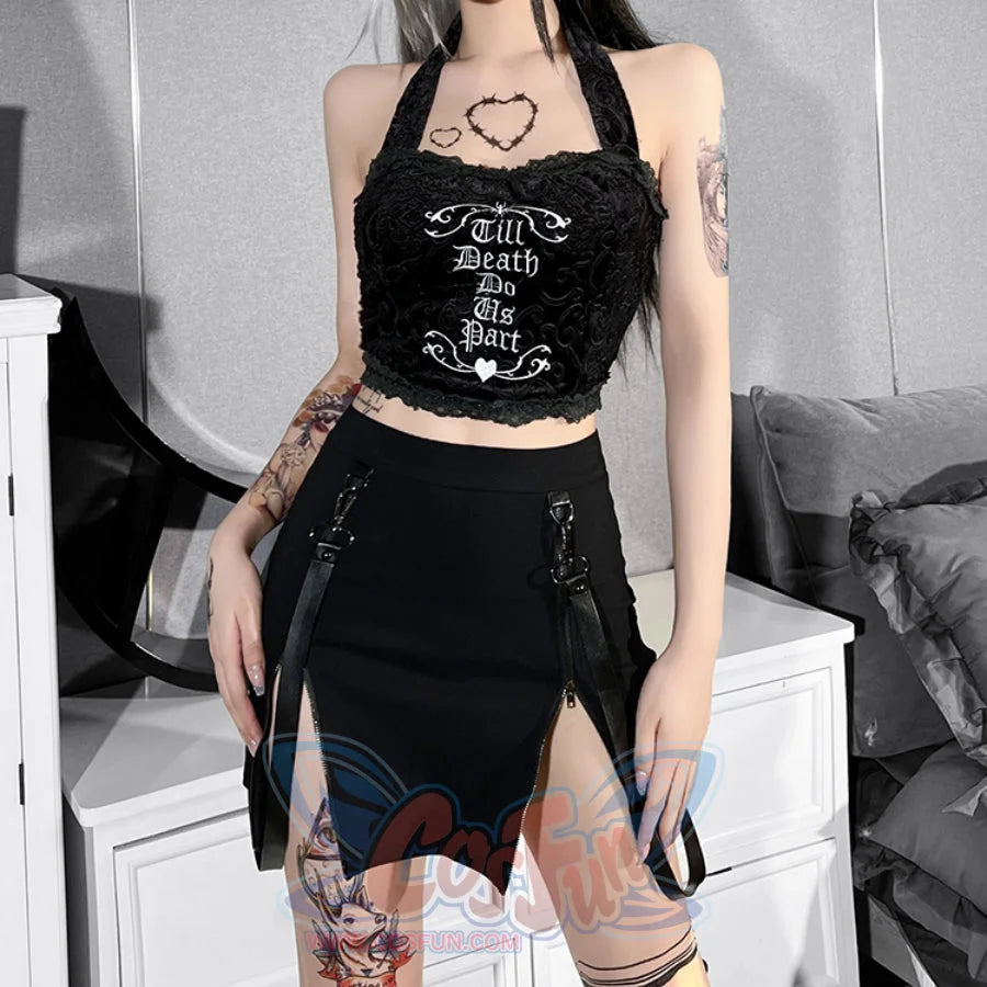 Sexy Package Hip High Waist Split Short Skirt