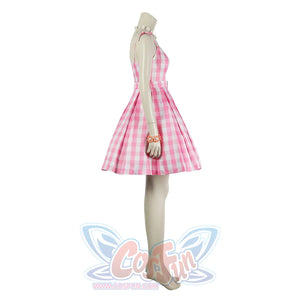 2023 Barbie Movie Plaid Dress Cosplay Costume C08320 Costumes