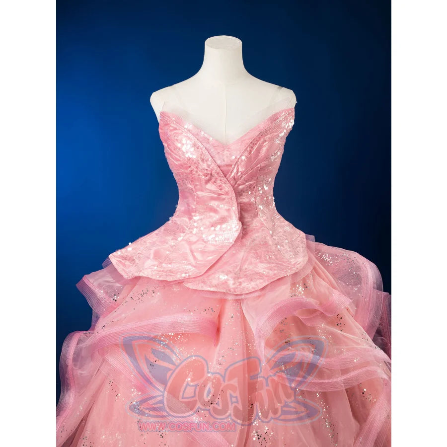 Formal Dress Cosplay Costume Dreamy Pink Strapless Ball Gown FY0144 Costumes
