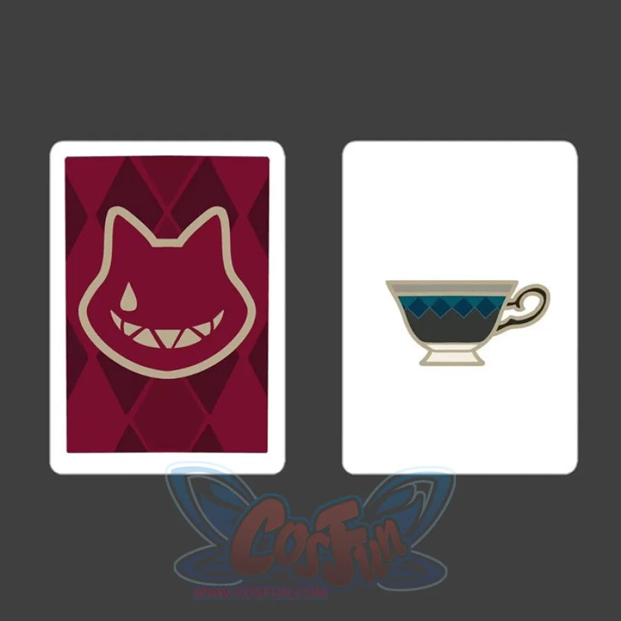 Genshin Impact Lyney Lynette Poker Card C08557 Costumes