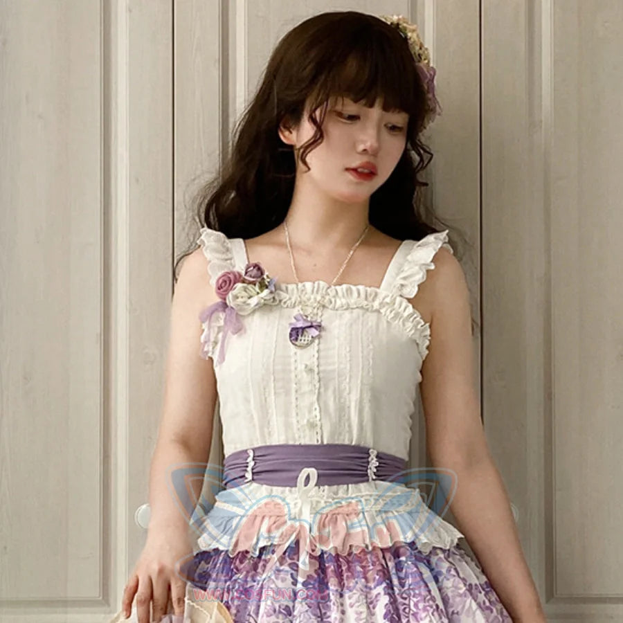 Elegant Daily Lolita Cotton Spaghetti Strap - cosfun