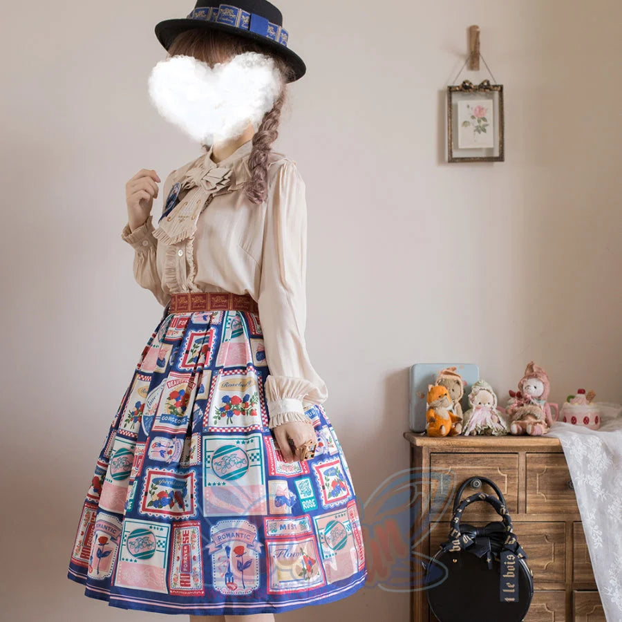 American Style Vintage Daily Lolita Skirt - cosfun