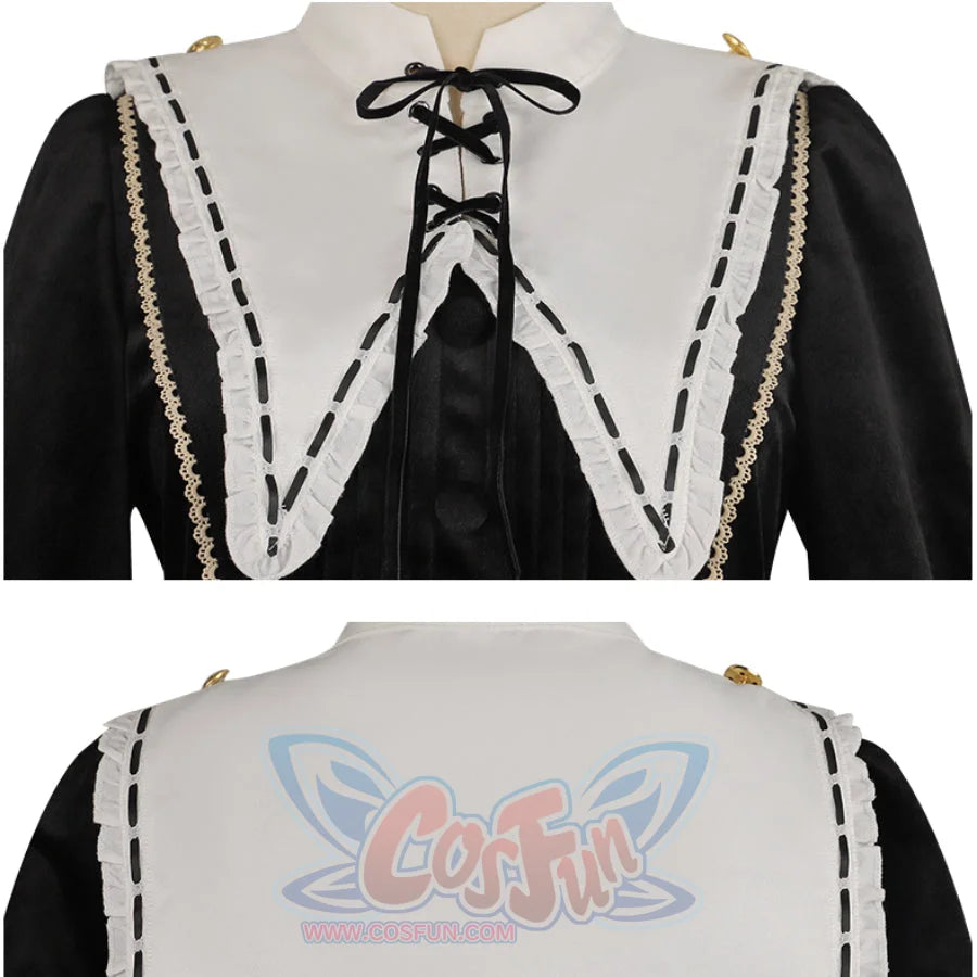 Elegant Autumn Winter Lolita Long-sleeved Dress Detachable Collar / S