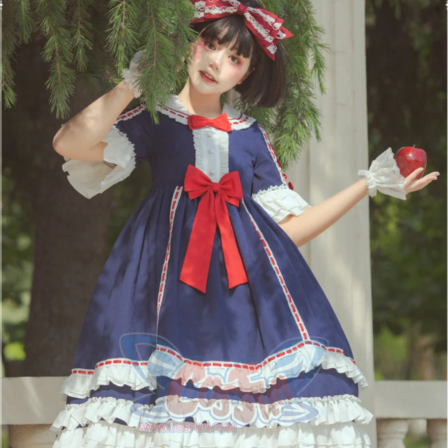 Royal Gorgeous High Waist Lolita Short Sleeve Dress