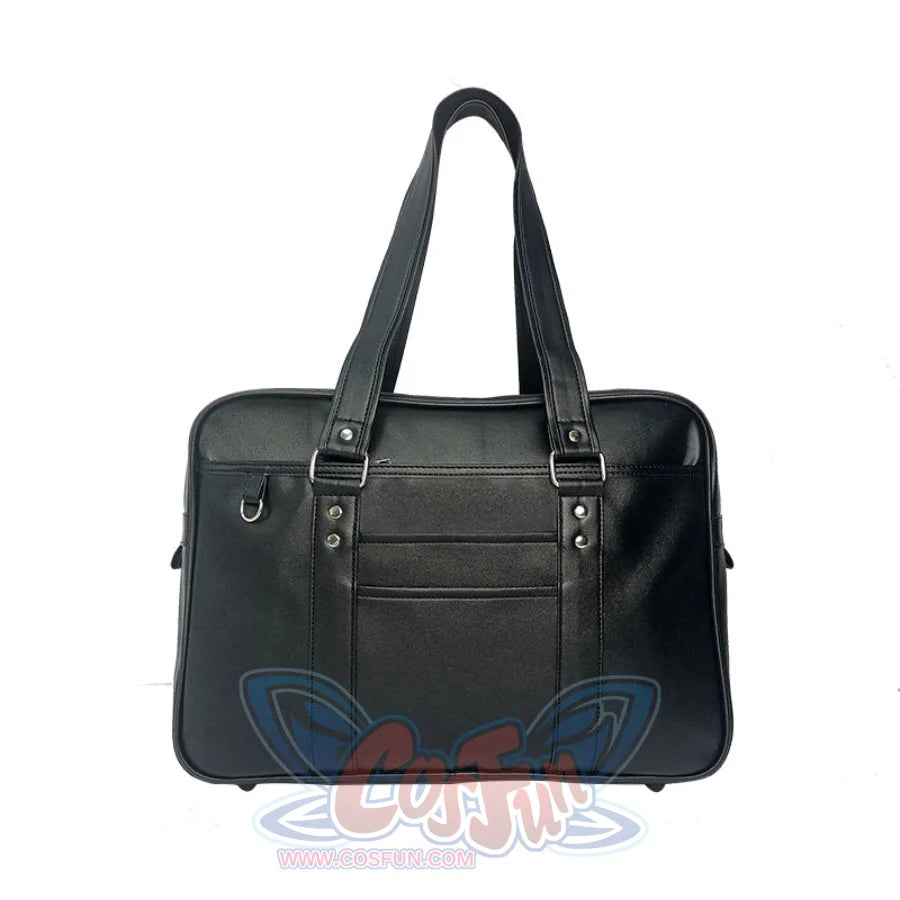 Japanese College Style Large Size Student Handbag S22939 Black