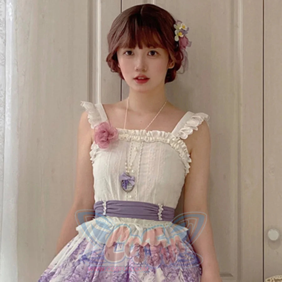 Elegant Daily Lolita Cotton Spaghetti Strap - cosfun