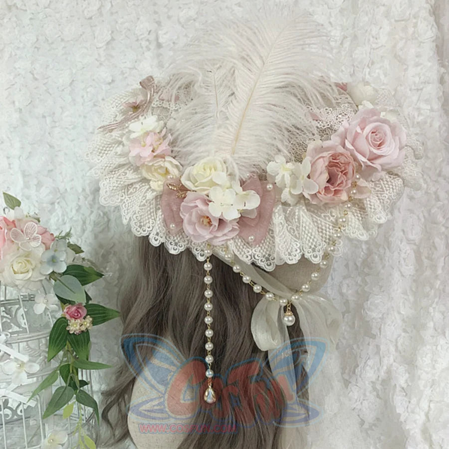 Gorgeous and Elegant Tea Party Lolita Flowers Hat - cosfun